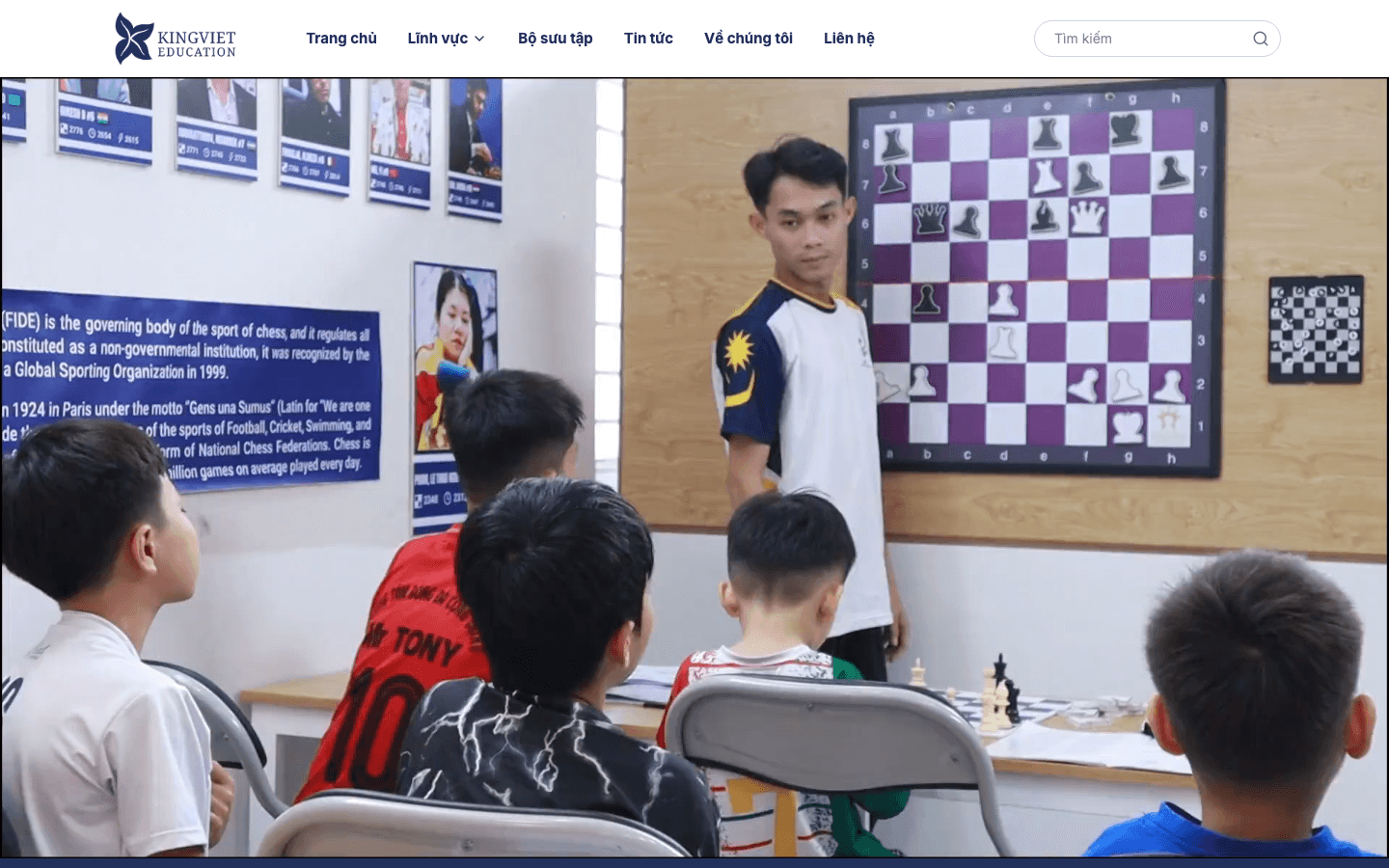 King Viet Education interface preview